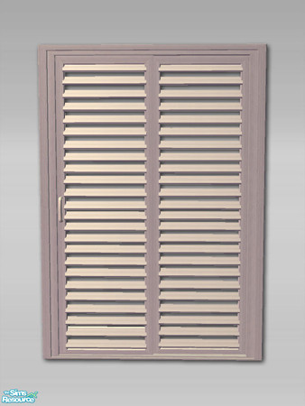Sims 2 — Louvre Sliding Door - Recol06 by Shakeshaft — Part of a new Louvre Sliding Door Set to match my door and window