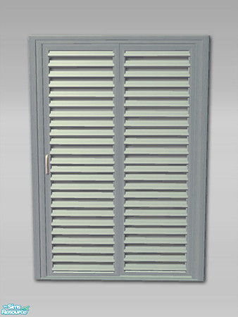 Sims 2 — Louvre Sliding Door - Recol04 by Shakeshaft — Part of a new Louvre Sliding Door Set to match my door and window