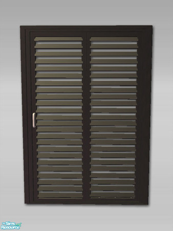 Sims 2 — Louvre Sliding Door - Recol03 by Shakeshaft — Part of a new Louvre Sliding Door Set to match my door and window