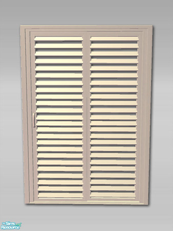 Sims 2 — Louvre Sliding Door - Recol02 by Shakeshaft — Part of a new Louvre Sliding Door Set to match my door and window