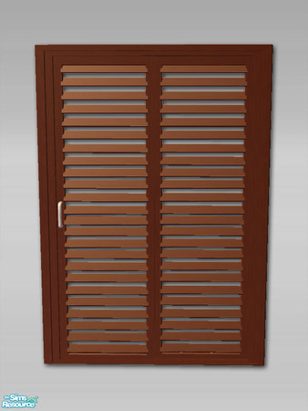 Sims 2 — Louvre Sliding Door - Recol01 by Shakeshaft — Part of a new Louvre Sliding Door Set to match my door and window