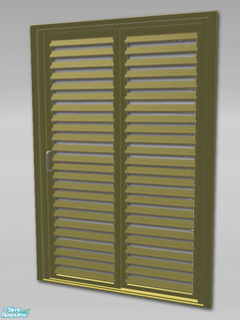 Sims 2 — Louvre Sliding Door - Diagonal Mesh by Shakeshaft — Part of a new Louvre Sliding Door Set to match my door and