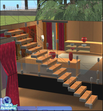 Sims 2 — Harriet Dining room - Harriet Stairs by Elize-37sims — A Modern dining room.