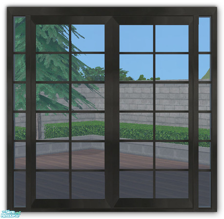 Sims 2 — GEAX Patio Doors 2-Tile DIAGONAL by simtomatic — You will need to download the straight version above AND 'Gea