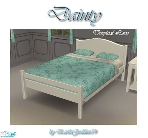 Sims 2 — Dainty Bedroom - Bedding (Tropical Lace) by EarthGoddess54 — Made to match my Dainty bedroom set. Enjoy!
