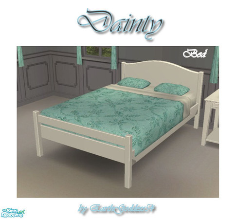 Sims 2 — Dainty Bedroom - White Bed by EarthGoddess54 — Made to match my Dainty bedroom set. Enjoy!