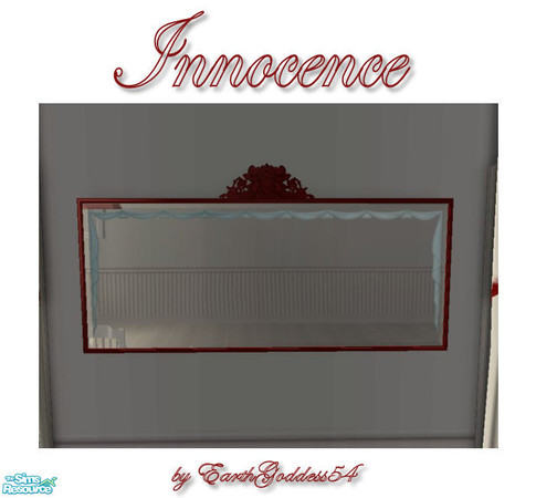 Sims 2 — Innocence Dining - Mirror by EarthGoddess54 — A beautiful red recolor of the fancy OFB mirror. Made to match the