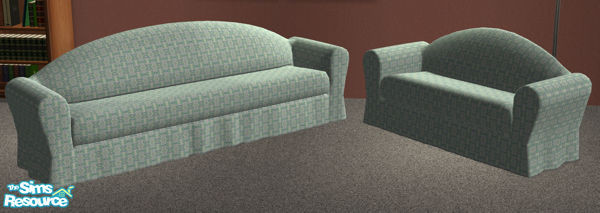 Sims 2 — Sofa + Loveseat - Mediterranean by spacemouse — Floral Fantasy Sofa & Coming Up Roses Euphoria -