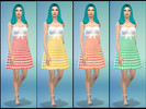 Sims 4 — Gingham Dresses  by Tacha752 — Recolors of this Designer floral dress by sims2fanbg in a Lace and Gingham