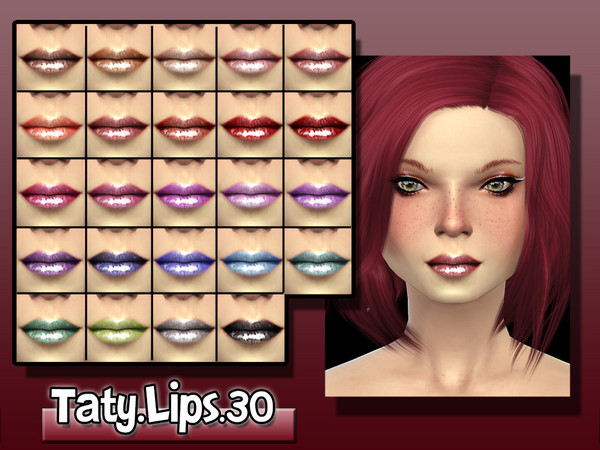 Sims 4 — [Ts4]Taty_Lips_30 by tatygagg — - Female - Teen, Young Adult, Adult, Elder