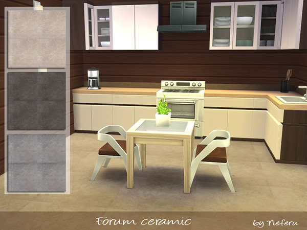 Sims 4 — Forum ceramic by Neferu2 — Modern ceramic floor