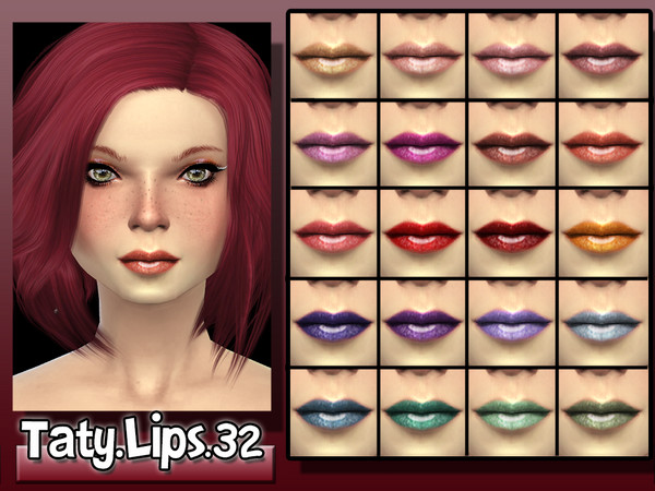 Sims 4 — [Ts4]Taty_Lips_32 by tatygagg — - Female - Teen, Young Adult, Adult, Elder