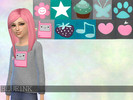 Sims 4 — Cute Sweater Recolors for Children by Blue1nk — Comes in ten different designs (as shown in the thumbnail). Only