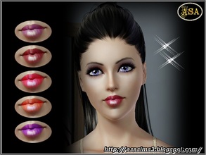 Sims 3 — ASA_Lips_1_TS3 by Gribko_Sveta — Lipstick for TF, YF, AF, EF