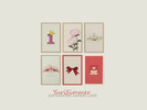 Sims 3 — Pinky Collection by YuriSimmer — Hello, this collection includes 6 posters. You can change the frame color as