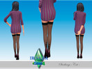 Sims 4 — Stockings Cat by Irishkakic — Stockings for women with the image of a cat