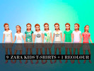 Sims 4 — Zara Kids T-shirt for girls by mariquilla1904 — T shirt for girls based on the current spring season from ZARA