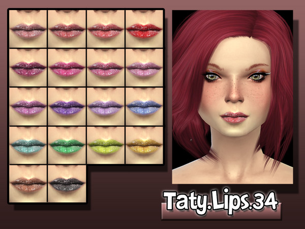 Sims 4 — [Ts4]Taty_Lips_34 by tatygagg — - Female - Teen, - Young Adult, Adult, Elder