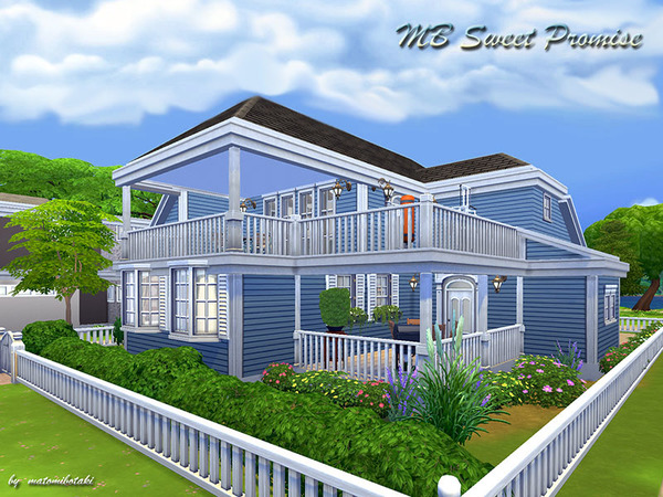 Sims 4 — MB-Sweet_Promise by matomibotaki — MB-Sweet_Promise, lovely Sims 4 family house, charming and cosy. Details: