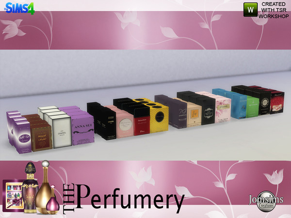 Sims 4 — the perfumery perfume set box for shelf by jomsims — the perfumery perfume set box for shelf. Originals box