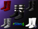 Sims 4 — Duhsims Monochrome Booties by Duhsims — Base game compatible
