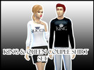 Sims 4 — King & Queen Couple Shirt Set by ShirtCustomizer — Hi Loves! I know your Sims have Love ones too, so I