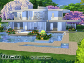 Sims 4 — Marwan by Guardgian2 — 2 bedrooms and 1 1/2 bathrooms for this modern contemporary house on 2 stories also