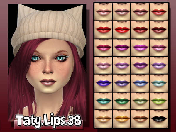 Sims 4 — [Ts4]Taty_Lips_38 by tatygagg — - Female - Teen, Young Adult, Adult, Elder