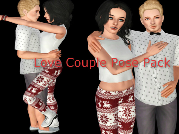 Sims 3 — Love Couple Pose Pack by heatherm0862 — A couple pose pack including 2 poses.