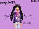 Sims 4 — Galaxy love sweater for kids by galaxysims4life — This is for female children only. Sorry for the bad edit.