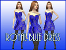 Sims 4 — Royal Blue Dress by ShirtCustomizer — Hi Loves! I made a Royal dress that you can wear everywhere! It is a