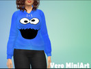 Sims 4 — Cookie Monster Sweatshirt by MiniArt — An original sweatshirt for your sims. Enjoy! :)