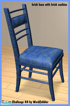 Sims 2 — WC TC44 'The Frank' Dining Chair body-brick100 by WordCobbler — This download contains the body only! For the