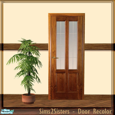 Sims 2 — S2S Simple Door - Recolor by sims2sisters — Simple Door mesh recolor. Please download door mesh and diagonal
