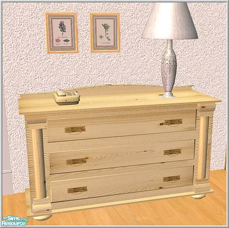 Sims 2 — Anno 1900 - chest of drawers by Birgit43 — cloned from table