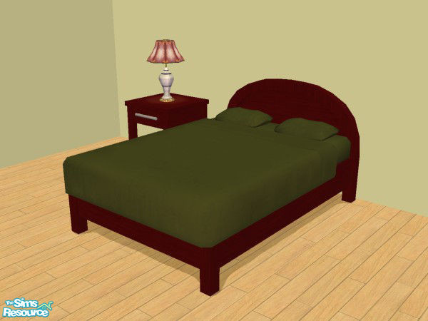 Sims 2 — Just Sheets - Avocado Green by Lily Whyte — Set of plain solid-coloured brushed cotton sheets in vintage avocado