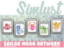 Sims 4 — Sailor Moon Artwork by Simlust — Sailor Moon themed Artwork created by Simlust. Credit to Daekazu on Deviantart