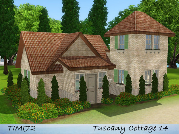 Sims 3 — Tuscany Cottage 14 by timi722 — Small starter cottage in tuscan style. Best for a single sim, or a starter