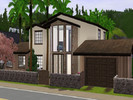 Sims 3 — Palm House (base game) by albertfloobeast — This house has a foyer, two bedrooms, two bathrooms, a kitchen, a