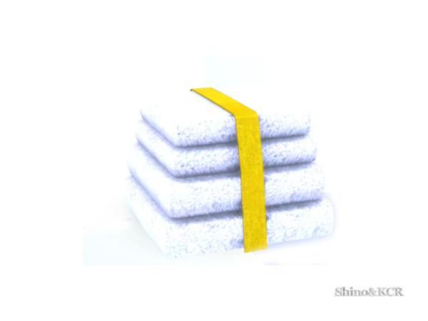 Sims 4 — Bathroom Clive - Towels by ShinoKCR — nice stacked fluffy Towels
