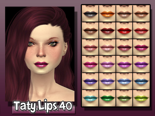 Sims 4 — [Ts4]Taty_Lips_40 by tatygagg — - Female - Teen, Young Adult, Adult, Elder