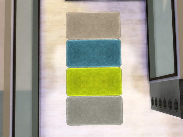 Sims 4 — Bathroom Zing - Bath Mat by ung999 — Bathroom Zing - Bath Mat Colors option: 4