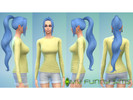 Sims 4 — Hair Vivi Nefertari One Piece by Simsalabim__Simsalabam — Vivi Nefertari, personage of the famous anime, One