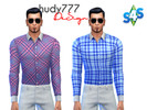 Sims 4 — Plaid Two Color Shirts Collection by hudy777-design — Since The Sims 1 I was a bit disappointed with lack of,