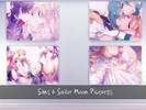 Sims 4 — Sailor Moon Pictures by Xrinna — Four Sailor Moon Pictures For Your Home