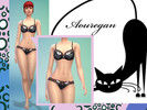 Sims 4 — Cat Underwear Set by Aouregan2 — This is a cat underwear set, recolor from the original game mesh if you use it