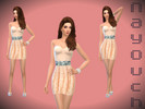 Sims 4 — short dress by nayouch — i make this dress for our sims.I hope you'll like it