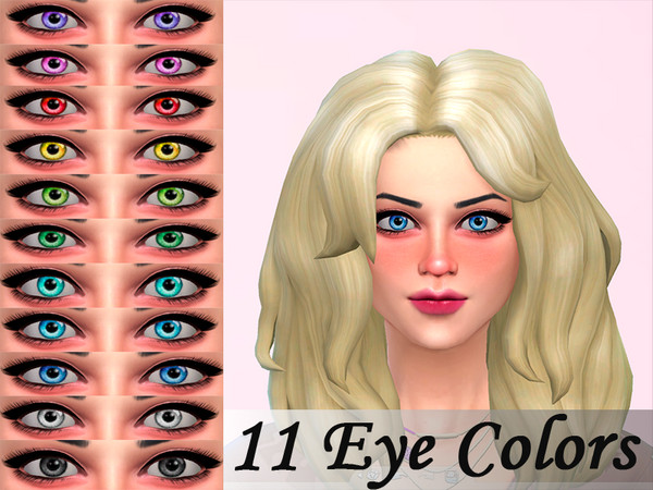 Sims 4 — 11 eye colors by Genius by Genius6662 — - 11 colors - Fol all