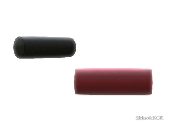 Sims 4 — Living Minimalist - Pillow Roll by ShinoKCR — matching leather red and black now with active Designtool