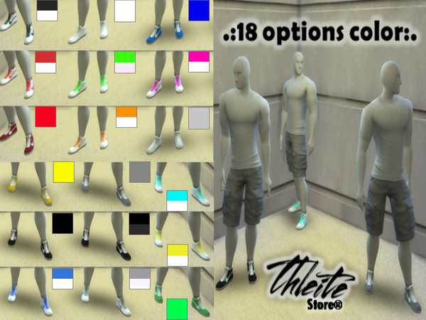 Sims 4 — Nike Shoes Eastham Mid by thlleite2 — Nike Eastham Mid in 18 options color.